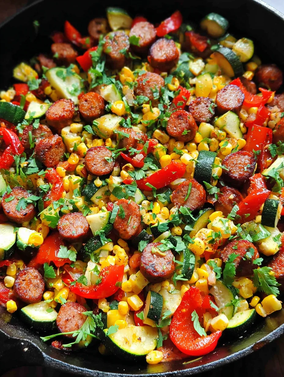 Sausage and Veggies Skillet