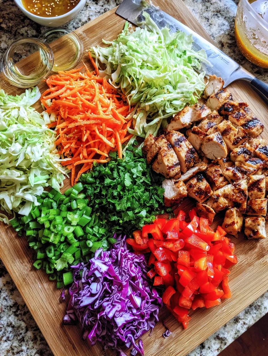 Sesame Chicken Cabbage Crunch Salad