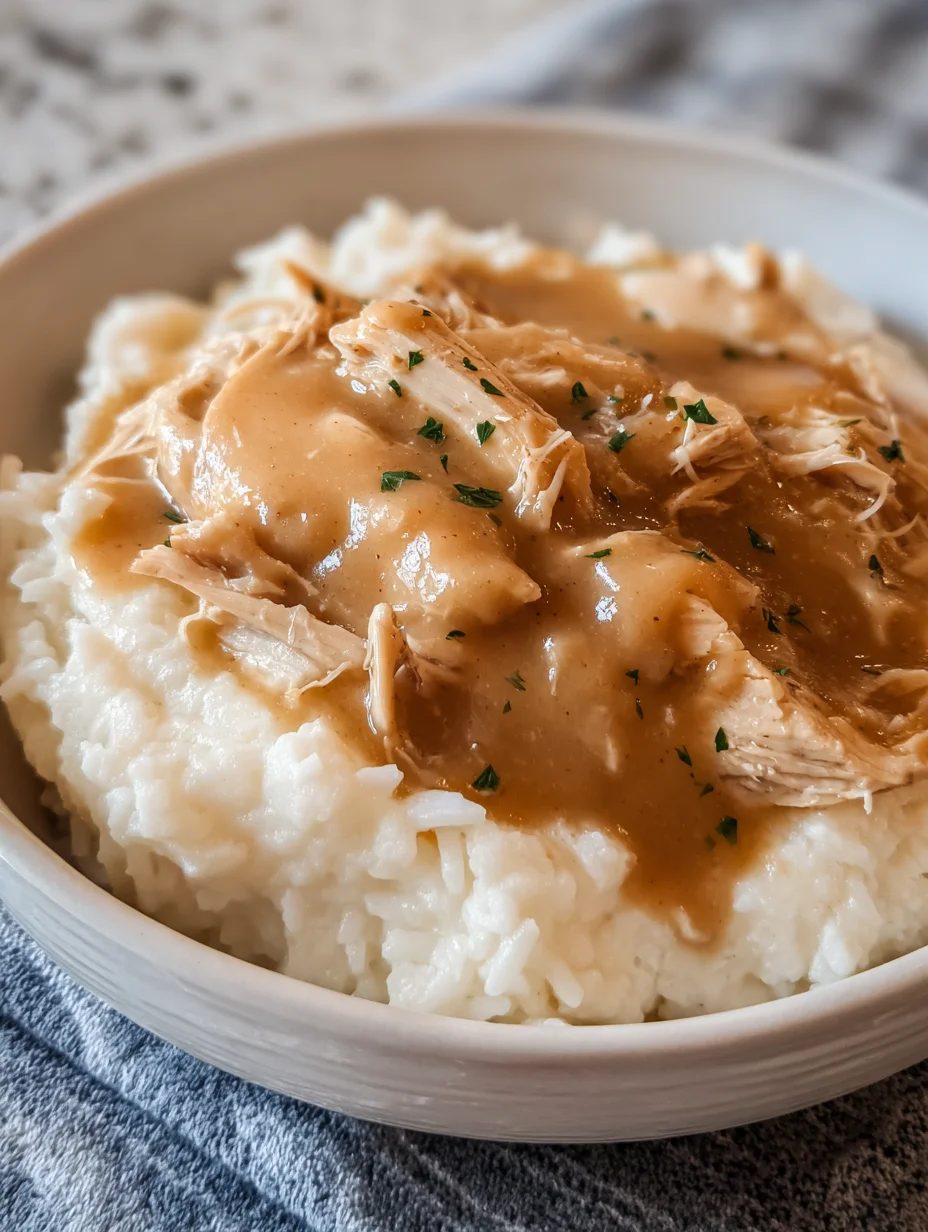 Slow Cooker Chicken and Gravy