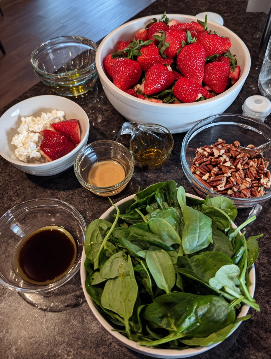 Strawberry Spinach Salad