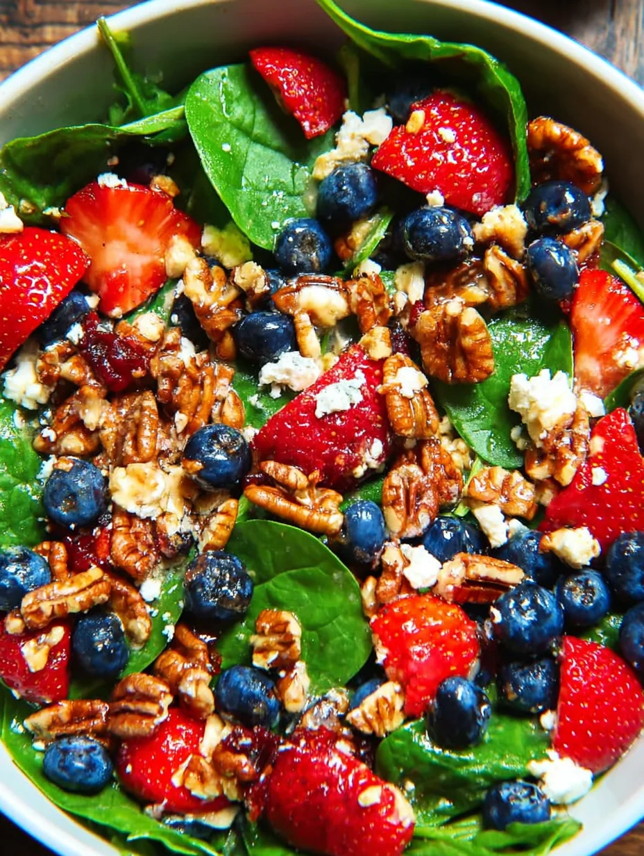 Strawberry Spinach Salad