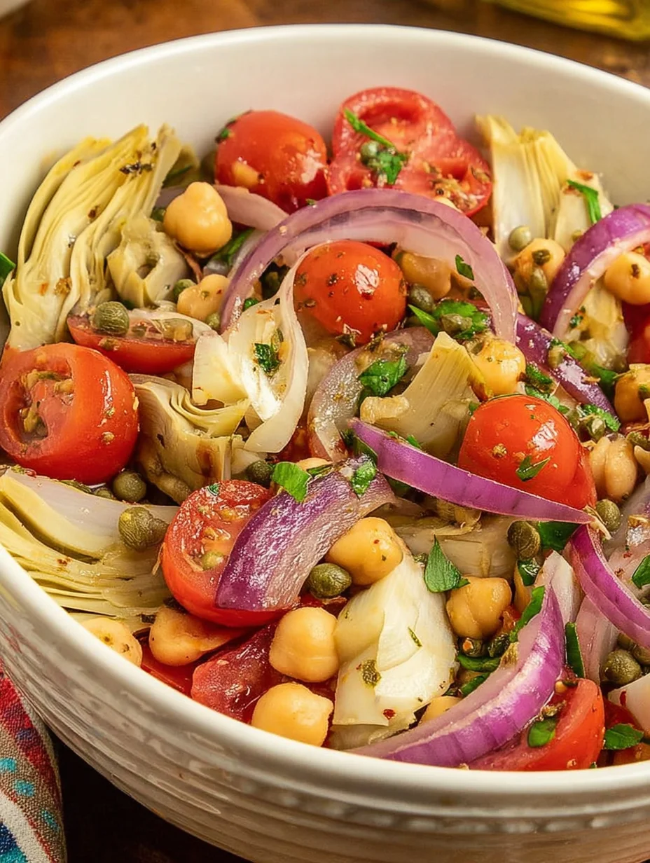 Tuscan Artichoke Tomato Salad